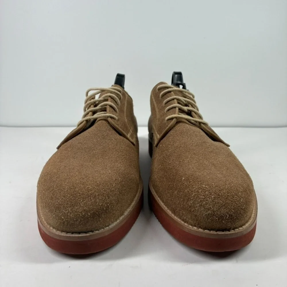 Orvis 06L0 Men's US 11.5 Dirty Buck Tan Brown Suede Derby Oxfords Shoes Brazil